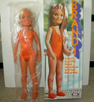 Vtg 1971 Ideal Brandi Doll Crissy 
