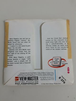 Mary Poppins - Walt Disney - View - Master Reels with Booklet - 1964 3
