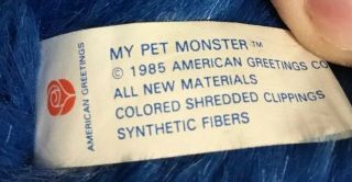 My Pet Monster Vintage Blue 1986 AmToy Handcuffs RARE GREAT 12
