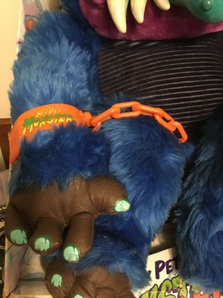 My Pet Monster Vintage Blue 1986 AmToy Handcuffs RARE GREAT 3