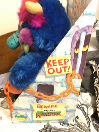 My Pet Monster Vintage Blue 1986 AmToy Handcuffs RARE GREAT 9