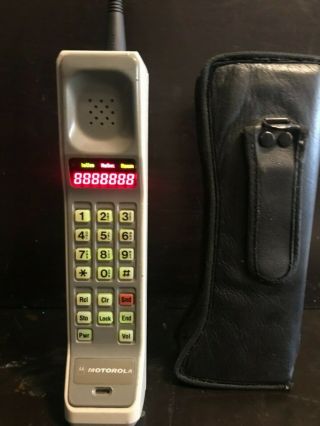 Vintage Rare Motorola DynaTAC 8000S Analog Thick Brick Cellular Cell phone 5