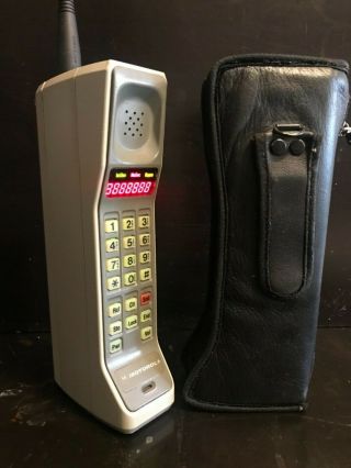 Vintage Rare Motorola DynaTAC 8000S Analog Thick Brick Cellular Cell phone 6