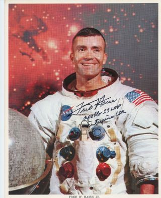 Astronaut Archives Offers Signed Apollo 13 Lmp Fred Haise Vintage Wss Portrait