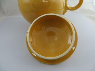 Vintage Fiesta Fiestaware Large Yellow Teapot & Lid Homer Laughlin 5 Cup 4