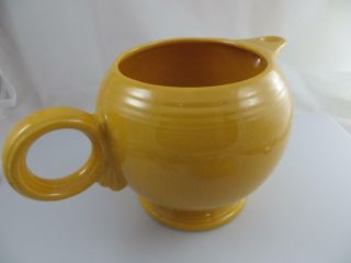 Vintage Fiesta Fiestaware Large Yellow Teapot & Lid Homer Laughlin 5 Cup 6