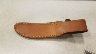 Vintage Schrade Walden USA 165 Old Timer Knife with Leather Sheath 8