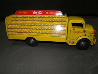 MARX COCA COLA 1950 ' S PRESSED STEEL TOY TRUCK,  RARE LARGE ONE 2