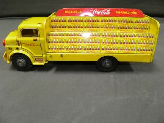 MARX COCA COLA 1950 ' S PRESSED STEEL TOY TRUCK,  RARE LARGE ONE 5