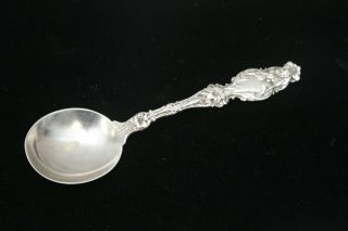 Whiting Lily Sterling Silver 6 - 7/8 " Round Bowl Soup Gumbo Spoon W/ Mono 58g