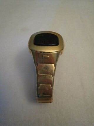 Vintage Pulsar 14k Gold Filled Red LED Watch 3