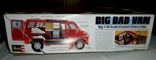 MIB Vintage 1977 Revell Big Bad Van 1:16 Model Kit - Rare HTF 8