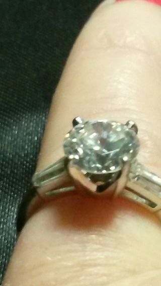 VINTAGE Estate Find Platinum Art Deco Ring 9