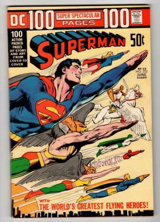 Dc 100 Page Spectacular 13 Superman 252 1972 Vf,  Vintage Comic