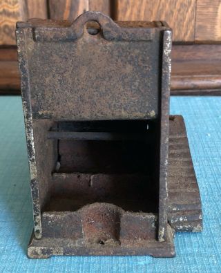 Antique Cast Iron Cigar Cutter/ Match Dispenser - - Thomas Burdett Bar Fixtures 4