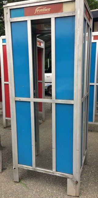 Vintage Phone Booth Fullsize Coin Payphone BLUE GTE Metal SHIPIT Telephone 3