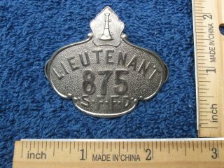 Vintage San Francisco Fire Department Sffd Lieutenant Cap Badge