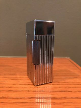 Vintage Parker Table Lighter Model 125,  Chrome Finish 3