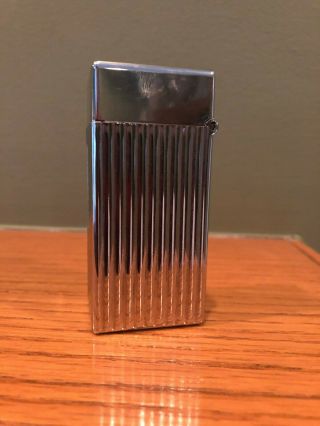 Vintage Parker Table Lighter Model 125,  Chrome Finish 4