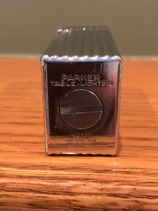 Vintage Parker Table Lighter Model 125,  Chrome Finish 7