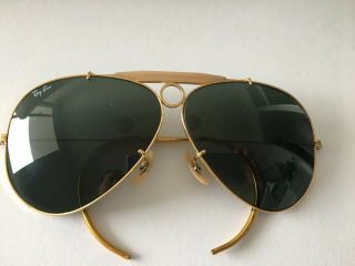 Vintage Ray Ban Aviator Shooter Sunglasses