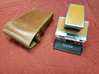 Vintage Polaroid Sx - 70 Alpha 1 Land Camera With Folding Leather Case