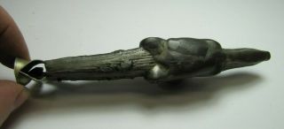 Antique WOLFHOUND Hunting Hound Dog Head Figural CIGAR CUTTER Tobacco Tool 12