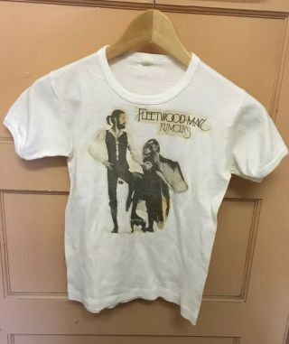 Vintage Fleetwood Mac Rumours 1977 Concert Tour T - Shirt Small S Stevie Nicks
