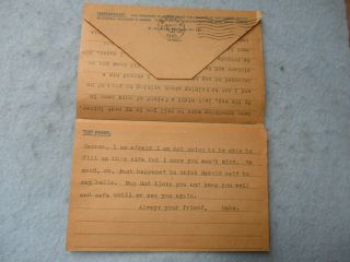 WWII US Army POW Post Card Stalag III - B Sergeant Prisoner of War 1945 WW2 5