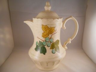 Vintage Coffee Pot & Lid,  Metlox Vernonware,  Vineyard Pattern,  Grapes