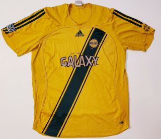 LA Galaxy 2006 adidas MLS Home Soccer Jersey Men ' s Large Retro Vintage Classic 3