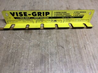 Early Vintage Vise Grip Hardware Store Display 1950s