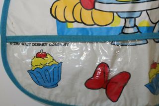 Vintage Walt Disney Company vintage bib Baby MINNIE PLUTO vinyl plastic pocket 2