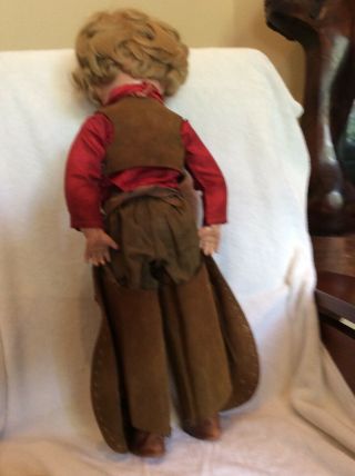 , Vintage 27 inch Composition Shirley Temple Texas Ranger Doll 2