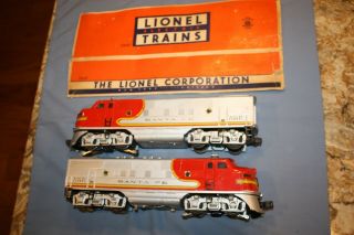 Vintage Lionel 2343 Santa Fe Passenger Diesel Engine - Powered/dummy