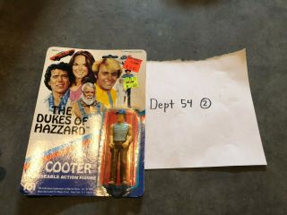 On Card Vintage 1981 Mego The Dukes Of Hazzard Cooter Action Figure