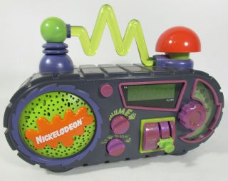 Vintage 1995 Nickelodeon Time Blaster Rise & Slime Alarm Clock Radio -