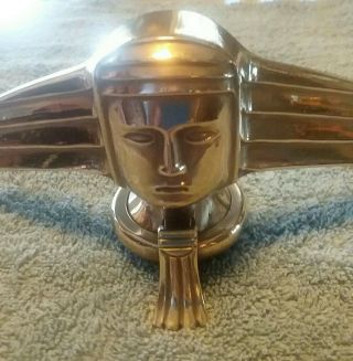 Rare Art Deco Egyptian God Radiator Cap Hood Ornament / Stutz ? Motometer. 2