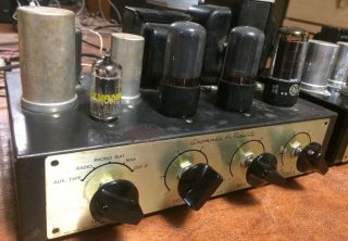 Vintage Pair Grommes LJ5 Tube Amps Mono Blocks With Matched Set of Tubes 3