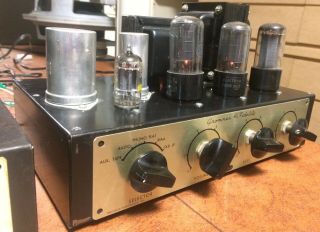 Vintage Pair Grommes LJ5 Tube Amps Mono Blocks With Matched Set of Tubes 4
