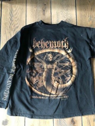 Behemoth “pandemonic Incantations” Vintage Long Sleeve From 1998 Rare