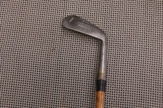 Antique Vintage Wood Shaft Tom Stewart St Andrews Mid Iron For Play