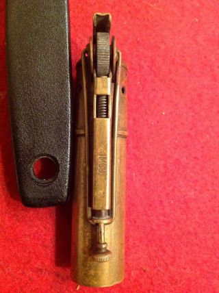 Imco 2200 Brass Trench Lighter Austria Pocket Top Striker Vintage 4