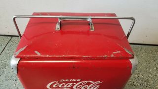 Vintage 1950s Drink Coca Cola Cooler,  Progress Refrigerator Co.  Louisville,  KY. 5