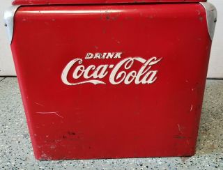 Vintage 1950s Drink Coca Cola Cooler,  Progress Refrigerator Co.  Louisville,  KY. 6