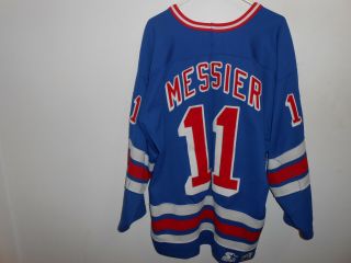 Vintage Mark Messier Ny York Rangers Starter Jersey Xl Nhl