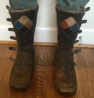 Vintage 1st Generation Alpinestars Hi - Point Mx Motocross Boots Ahrma Mad Max 10