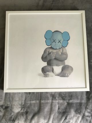 Fake KAWS “Infant Print” 20 X 20.  Poster.  Rare Print Signed,  Read 6