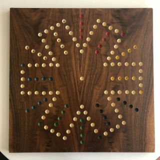 Large Double Sided Vintage Wood Aggravation Game Board Only - Heavy