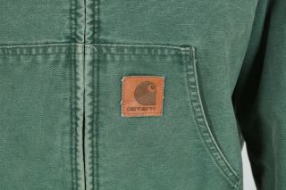 CARHARTT Hooded Chore Jacket | Workwear Work Wear Coat Canvas Duck Vintage USA 2
